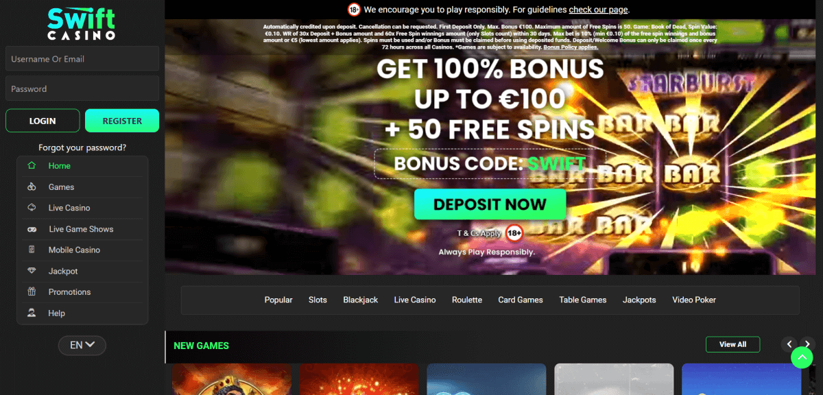 Oplev spændingen hos Swift Casino DK 846133020